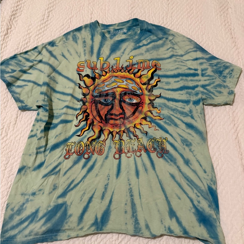 Sublime Tie-Dye T-Shirt with Sun Graphic